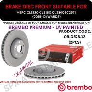 BREMBO GENUINE DISC BRAKE ROTOR (FRONT) FOR MERC CLS220 CLS260 CLS300 [C257] (2018-ONWARDS) (330MM)