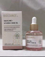 包順豐正貨保證🤗Biossance 角鯊烷VC玫瑰精華油30ml Biossance SQUALANE+ VITAMIN C ROSE OIL 30ml 養膚緊致保濕水潤淡紋舒緩修護🇺🇸🇺🇸