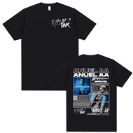 Rapper Anuel AA Rhlm 2 Album Tour T-Shirt For Men And Women Hip Hop Fashion Gothic Short Sleeve Stre