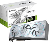 GIGABYTE AORUS GeForce RTX 5080 Master ICE 16G Graphics Card, WINDFORCE Cooling System, 16GB 256-bit