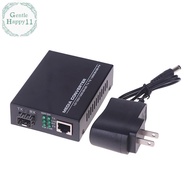 GentleHappy 1PCS Gigabit Media Converter 1 To 1 RJ45 Transceiver 10/100/1000M Fiber Optic With 3KM/2