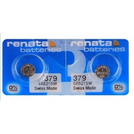 Origina Renata Battery 1 pcs SR521SW 379 Swiss Made SR521 1.55v Silver Oxide