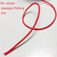 【 Ready Stock】1M  ∅2mm Fishing line Spearfishing line Speargun Wishbone Line Round PE Speargun Line