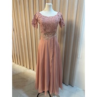 ♞Mother Gown / Ninang Gown Blush Pink