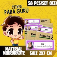 STICKER BERGAMBAR (GURU)