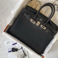 Hermes Birkin 25黑銀 G Stamp 全套