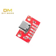 DIYMORE TYPE-C female test board USB3.1 16P to 2.54 high current power adapter board module with pin