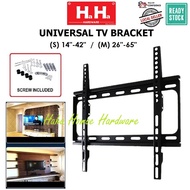 Universal Full Set with Screw TV Wall Mount / Bracket / LCD / LED / Flat / Panel (14"-65") ~Haha Home~