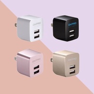 【ONPRO 】2.4A 雙USB 急速充電器 雙孔插頭 豆腐頭 插頭 UC-2P01