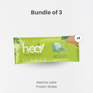 Heal Matcha Latte Whey Protein Shake Dairy Based Powder (3 sachets) - HALAL