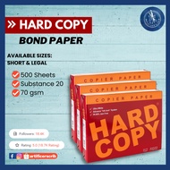 Hard Copy Bond Paper Sub-20 / Sub-24 (70gsm, 80gsm) (Short, A4, Legal)