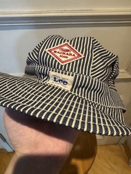 Lee x Kaihara Denim 高身條紋工裝帽  vintage 