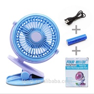 mini battery fan 360 Rotating Portable USB rechargeable fan