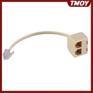 TMOY Telephone Splitter RJ11 6P4C 1 Male To 2 Female Adapter RJ11 To RJ11 Separator Phone Accessorie