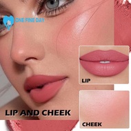 Tri-colour Blush Palette Foldable 3-in-1 Fix Eyeshadow Balm All-in-one Blush Lip Paste F7q8