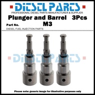3Pcs Plunger M3 M.3 Plunger and Barrel Assembly 171353-51100 140153-7220 for Komatsu 3D95 3D95S
