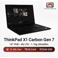 Lenovo X1 Carbon Gen 7 ThinkPad Premium Ultrabook |14" FHD | 4G LTE | i5-8265U 16GB 512GB | 1.1kg On