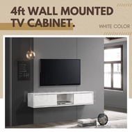 Monolife Fully Setup 4 / 5 Feet Wall-Mounted TV Walnut Modern Floating Wall-Mounted / TV Cabinet Wall Mounted TV Cabinet