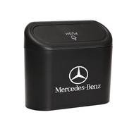 Mercedes Benz ถังเก็บฝุ่นแบบแขวนฝาพับได้ถังขยะในรถอุปกรณ์เสริมรถยนต์จัดระเบียบกล่องเก็บของสำหรับ W20