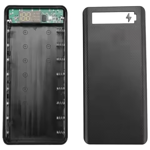 DN-8X18650 Battery Box Power Bank Holder DIY Shell Dual USB 18650 Battery Storage Box