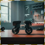[szgrqkj1] 2 Pieces Luggage Replacement Wheel 360-Degree Rotation Rotating Suitcase Wheel Smooth Rol