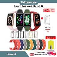 huawei band 6 smart band strap with TUP case silicone replacement wristband strap for Huawei Band 6 Watch Band