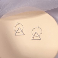 Geometry Hoop Earring in Silver - EA01