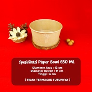Paper Bowl 650 ml / Mangkok Kertas / Rice Bowl Paper 650 ml