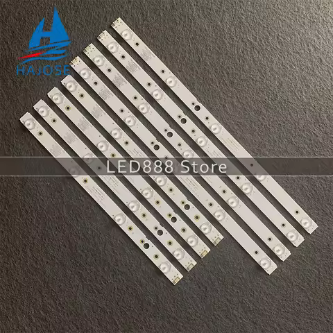 5set=40pcs LED strip for 43UJ620V 43UJ6200 43UG620V CRH-A4330300104L6CNRev1.0 CRH-A4330300105R6CNRev