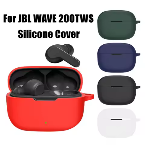Soft Silicone Earphone Case with Hook Anti-drop Protector Cover Dustproof Shockproof Protective Slee