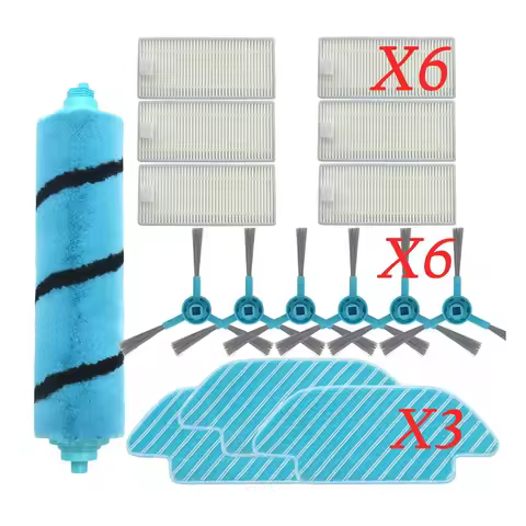Replacement Roller Brush Side Brush Mop for Cecotec Conga 4090 4690 5090 Vacuum Cleaner Robot Sweepe