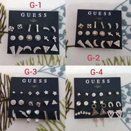 Guess Assorted Design Fashion Earring Set 9pairs