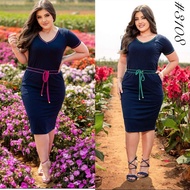 FF Plus Size Slim Dress Fashion Dress Badycon Dress 3108