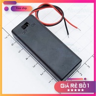 [3 Pieces]- Battery Box, 2xAAA Battery Tray On-Off Switch Cover 15cm Extension Cord World Chip