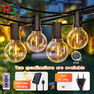 G40Solar light USB Remote and plug decorate String Fairy Lights Bulb OutdoorWaterproof garden lights