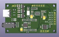 ES9038Q2M I2S DSD digital audio input DAC decoding board, development board demo demonstration modul