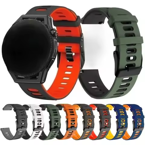 For Samsung Galaxy Watch3 45mm Smartwatch Strap 22mm Silicone Bracelet Watchbands For Samsung Galaxy
