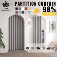 ARIE Blackout Partition Curtain Langsir Tingkap Murah 99% Blackout Curtain with Ring Triple Tebal La