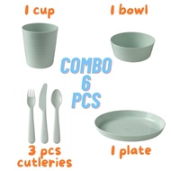 READY STOCK Ikea KALAS kids bowl kids plate set Pinggan Ikea Pinggan kanak kids plate set ikea combo