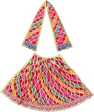 Decorative Laxmi Durga Devi MATA Dress poshak vastra Indian Traditional Cloth lehanga Chunari Pooja 