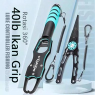 Fish Lip Grip 40lb Penjepit Mulut Ikan Grip Ikan Jepit Bibir Ikan Dengan Timbangan Dan Meteran
