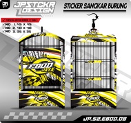 Sticker Decal Sangkar Burung - Stiker Dekal Kandang Ebod Kotak BnR Kosan EBOD JAYA ORIQ JAYA JP.S2 8