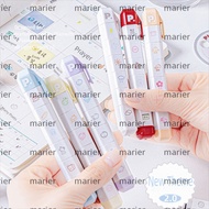 MARIER Arrival Cute To Do List Journal Stamp, Portable Detachable Seal Pen, Cute Multi-Head Stamp Ma