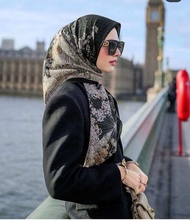 TERMURAH!! HIJAB SEGI EMPAT VOAL PREMIUM BUTTON SERIES