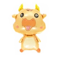 Golden buffalo-shaped balloons, large size 91cmx65cm, birthday decoration RV99