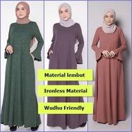 [Hot Item] Muslimah Moden Madelyn Glitter Ironless Jubah Dress -jubah muslimah fashion-