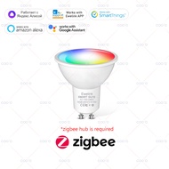 Smart ZigBee GU10 WiFi Smart LED Light Bulb RGB C+W 5W Dimmable Lamps EWelink APP Control Spotlight 