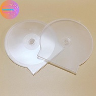 KAM 1/3PCS Transparent Plastic Single Piece Round Disc Case CD Case Thiened CD DVD Disc Box Disc Cas