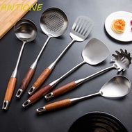 ANTIONE Wok Shovel 304 Stainless Steel Home Kitchen Cookware Stainless Steel Kitchen Tools Kitchenware Soup Ladle