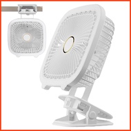 Clip Fan 4 in 1 Silent USB Table Fan Table Fan Clip on Desk Fan with Foldable Design and LED Light for Bedroom demebsg